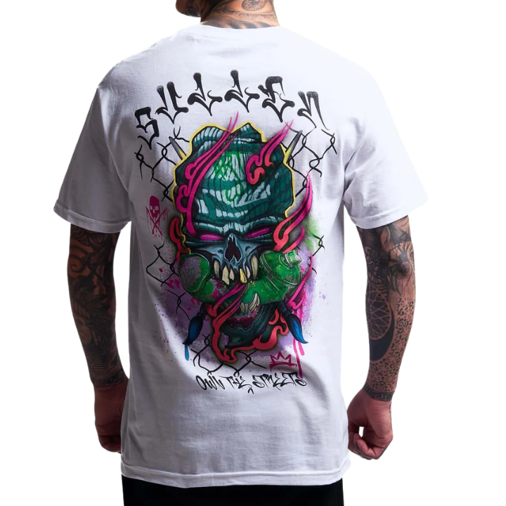 S/S CHEMICAL SWIRL - BLK